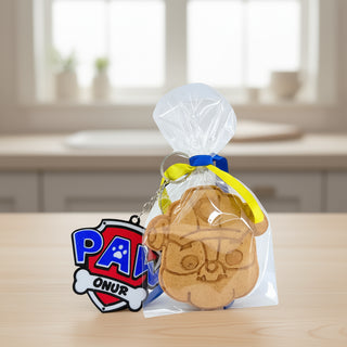 Paw Patrol Temalı Anahtarlık ve Kurabiye Seti | İsim Yazılabilir | Karakter Seçimli